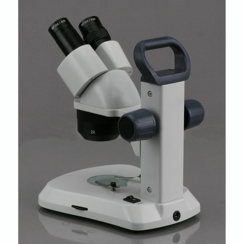 Портативний стереомікроскоп AmScope SE313-R з подвійним підсвічуванням Прев'ю 1