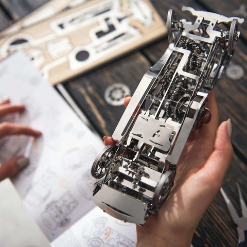Металический механический 3D-пазл Time4Machine Glorious Cabrio Превью 14