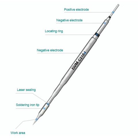 Soldering Iron Tip GVM C210-IS, (with a bend) Preview 5