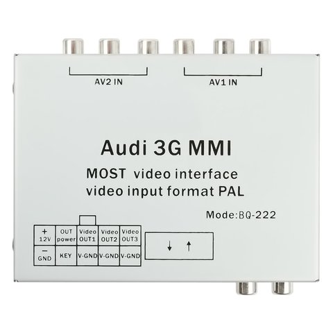 MOST-видеоинтерфейс для Audi MMI 3G+ с адаптером разблокировки видео в движении Прев'ю 1