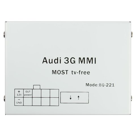 MOST-видеоинтерфейс для Audi MMI 3G+ с адаптером разблокировки видео в движении Прев'ю 5