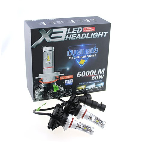 Car LED Headlamp Kit UP-X3HL-9005W(HB3) (6000 lm) Preview 2
