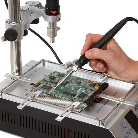 Estación de soldadura de aire caliente con pre-calentador IR AOYUE Int866 Vista previa  4