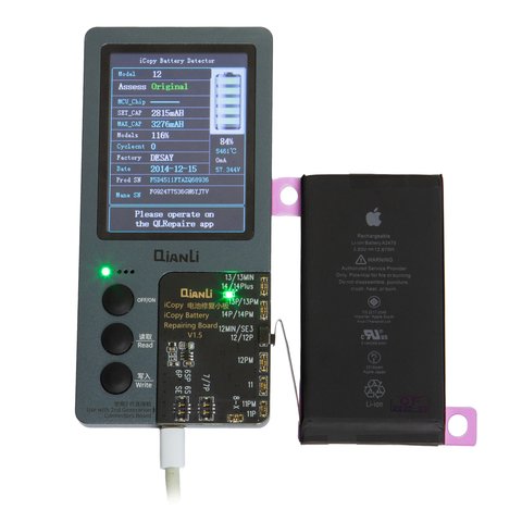 Batería puede usarse con iPhone 12, iPhone 12 Pro, Li-ion, 3.83 V , 3310 mAh, mayor capacidad, (A2479), original IC Vista previa  1