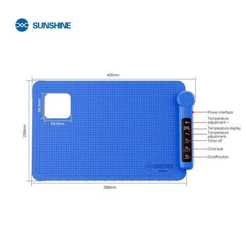 Alfombra de calentamiento para desarme (separador) Sunshine LS3 Plus, 380 x 250 mm Vista previa  6