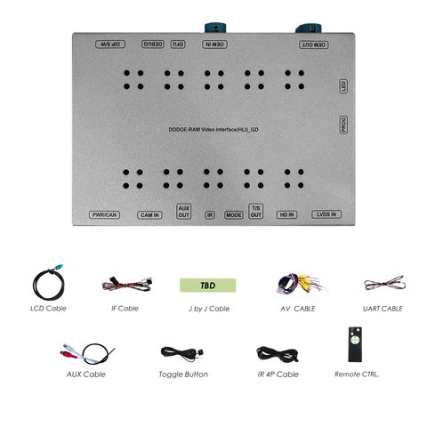 Видео интерфейс для Dodge RAM 2021~ г.в. с дисплеем 8,4 дюймов Превью 1