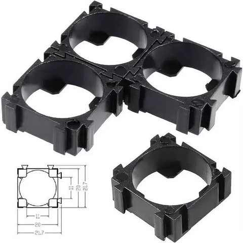 Кріплення для акумуляторів 18650, 1x1 Прев'ю 2