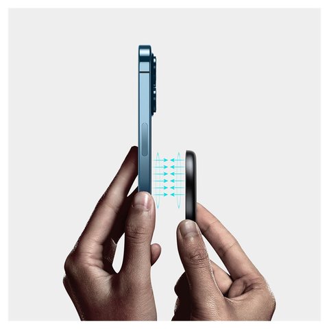 Беспроводное зарядное устройство Baseus Simple Mini Magnetic, Power Delivery (PD), черное, USB тип-C, стекло, пластик, металл, 15 Вт, c кабелем, магнитное, #WXJK-F01 Превью 2