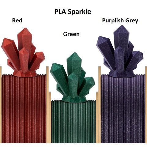 Філамент для 3D-принтера ELEGOO PLA Sparkle Red, 1 кг Прев'ю 2