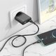 Сетевое зарядное устройство Hoco N38, 20 Вт, Quick Charge, Power Delivery (PD), черный, 2 порта, #6942007610100 Превью 3